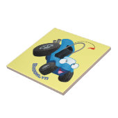 Cute dune buggy off road vehicle cartoon  タイル (側面)