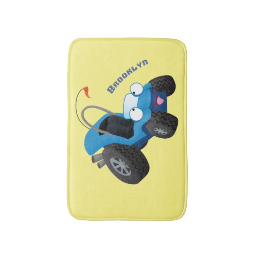 Cute dune buggy off road vehicle cartoon バスマット (正面縦)