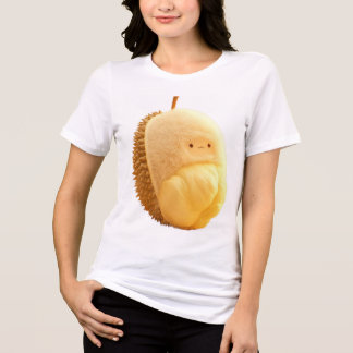 Cute Durian Baby with Soft Spikes and Smiling Face トライブレンドＴシャツ