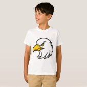 Cute Eagle Baby T-Shirt Simple Animal Illustration Tシャツ (正面フル)