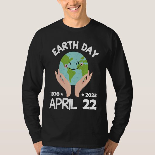 cute earth day 53rd anniversary earth day  10 tシャツ (正面)