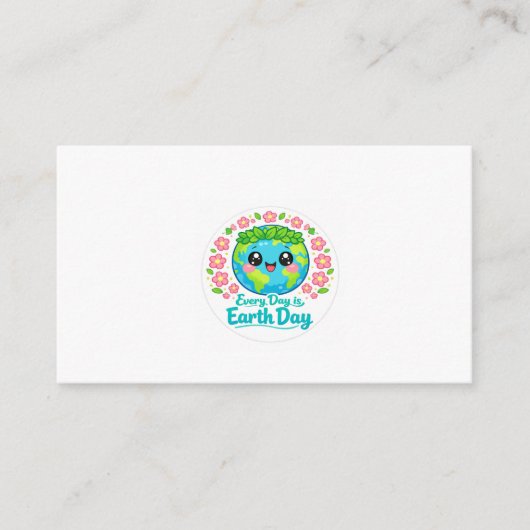 Cute Earth Day Enclosure Card エンクロージャーカード (正面)