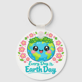 Cute Earth Day Keychain キーホルダー
