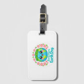 Cute Earth Day Luggage Tag ラゲッジタグ (正面縦)