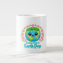 Cute Earth Day Specialty Mug ジャンボコーヒーマグカップ