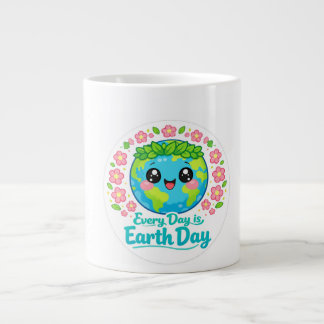 Cute Earth Day Specialty Mug ジャンボコーヒーマグカップ
