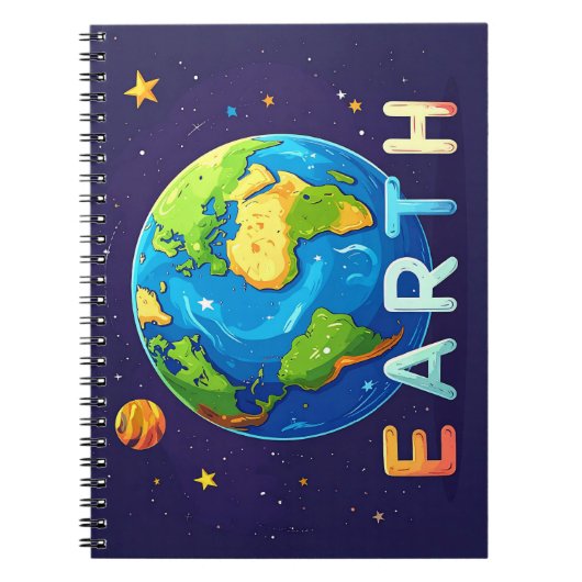 Cute Earth Design – Educational ノートブック (正面)