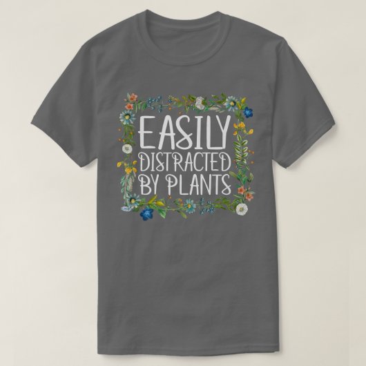 Cute Easily Distracted By Plants Gardening Gifts P Tシャツ (デザイン正面)