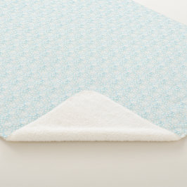 Cute Easter Blue Polka Dot Sherpa Blanket シェルパブランケット