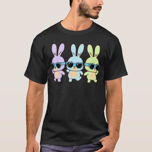 Cute Easter Bunnies Dancing Easter Day 2023 Boys G Tシャツ (正面)