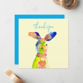 Cute Easter bunny  ノートカード (正面/裏面インサイチュ)