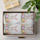 Cute Easter Bunny And Eggs Modern Collection 薄葉紙 (ギフト)