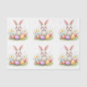 Cute Easter Bunny And Eggs Modern Collection 薄葉紙 (正面)