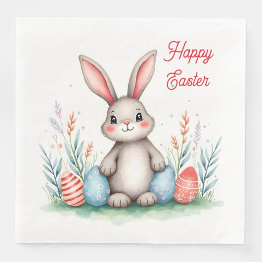 Cute Easter Bunny And Eggs Popular Collection (正面)