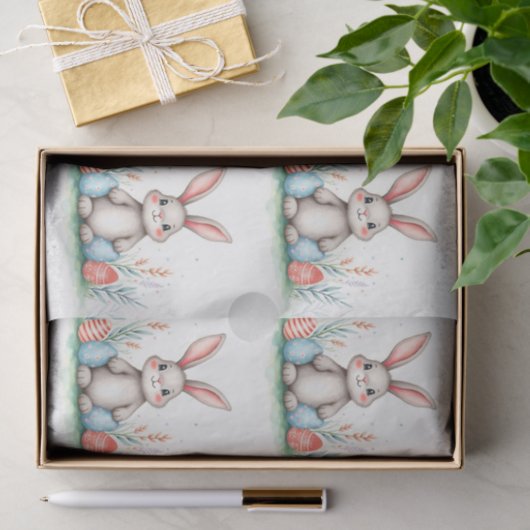 Cute Easter Bunny And Eggs Popular Collection 薄葉紙 (ギフト)