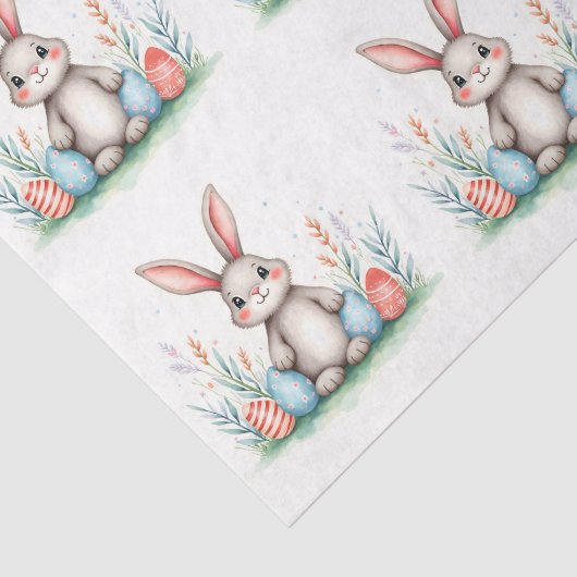 Cute Easter Bunny And Eggs Popular Collection 薄葉紙 (詳細)