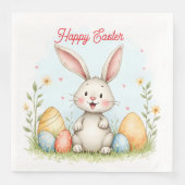 Cute Easter Bunny And Eggs Trendy Collection (正面)