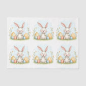 Cute Easter Bunny And Eggs Trendy Collection 薄葉紙 (正面)