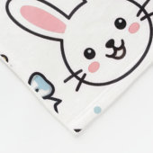 Cute Easter Bunny Baby Blanket フリースブランケット (角)