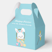 Cute Easter Bunny Baby Blue Customized Party フェイバーボックス (正面)