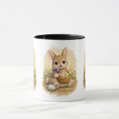 Cute Easter Bunny Coffee Mug – Adorable Bunny マグカップ (中央)