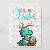 Cute, Easter bunny dinosaur シーズンカード (正面)