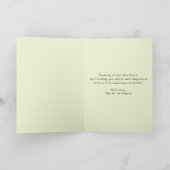 Cute Easter Bunny Driving Car Greeting Card シーズンカード (内部)