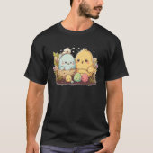 Cute Easter Bunny Easter Egg Men Women Kids  13 Tシャツ (正面)