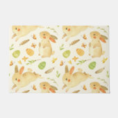 Cute Easter Bunny Eggs Pattern Gift, Happy Easter ドアマット (正面)
