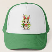 Cute Easter Bunny Holding Egg - boné キャップ (正面)
