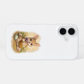Cute Easter Bunny iPhone 16 Case Kawaii Art 16ケース (裏面横)