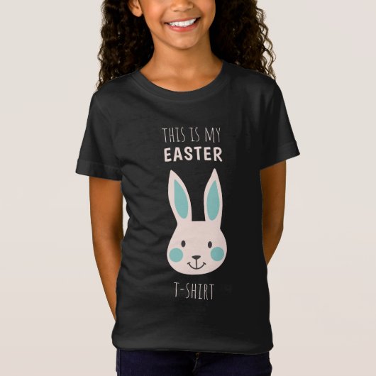 Cute Easter Bunny Kids Tee Tシャツ (正面)