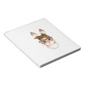 Cute Easter Bunny Mom Easter Leopard Year of The R ノートパッド (アングル)