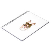 Cute Easter Bunny Mom Easter Leopard Year of The R ノートブック (左側)