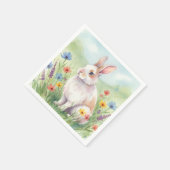 Cute Easter Bunny napkins cocktail スタンダードカクテルナプキン (角)
