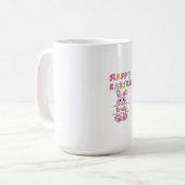 Cute Easter Bunny Pastel Color Personalized Mug コーヒーマグカップ (正面左)
