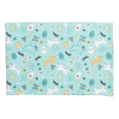Cute Easter Bunny Pattern Kawaii Rabbits Eggs  枕カバー (正面)