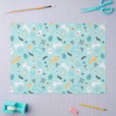 Cute Easter Bunny Pattern Kawaii Rabbits Eggs  薄葉紙 (クラフト)