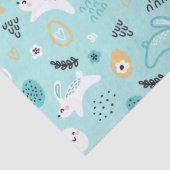 Cute Easter Bunny Pattern Kawaii Rabbits Eggs  薄葉紙 (詳細)