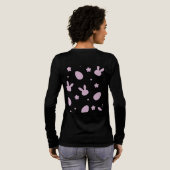 Cute Easter Bunny Pattern Shirt – Pastel Bunny & E トライブレンドＴシャツ (背面全体)