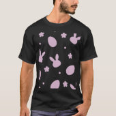 Cute Easter Bunny Pattern Shirt – Pastel Bunny & E Tシャツ (正面)