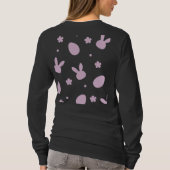 Cute Easter Bunny Pattern Shirt – Pastel Bunny & E Tシャツ (裏面)