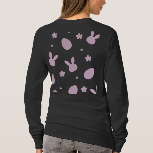 Cute Easter Bunny Pattern Shirt – Pastel Bunny & E Tシャツ (裏面)