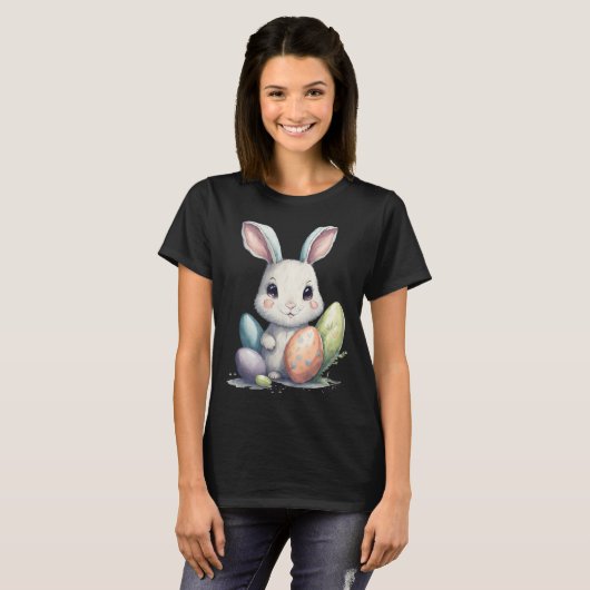 Cute Easter Bunny Pun Easter Eggs Tシャツ (正面フル)