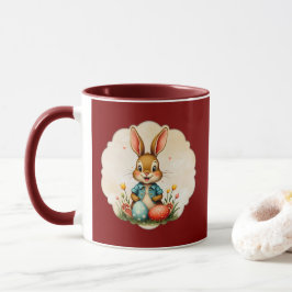 Cute Easter Bunny – Soft Frame - caneca マグカップ