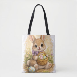 Cute Easter Bunny Tote Bag Kawaii Rabbit トートバッグ