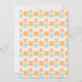 Cute Easter Bunny Turning One Birthday 招待状 (裏面)