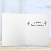 Cute Easter Bunny with Lavender Special Delivery カード