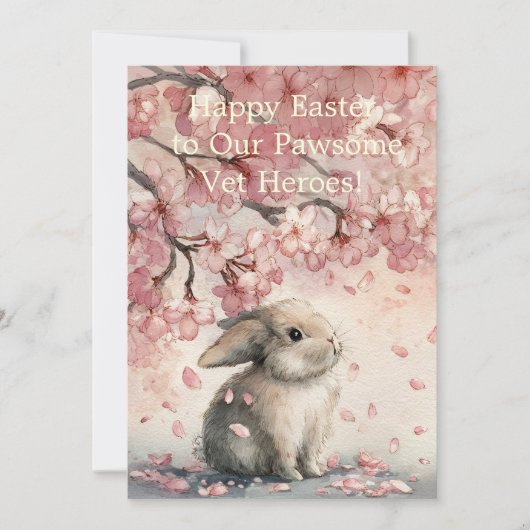 Cute Easter Card for Veterinary Personal シーズンカード (正面)
