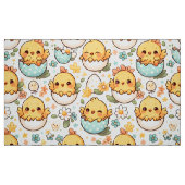Cute Easter Chick Fabric – Kawaii Baby Chick Sprin ファブリック (ファットクウォーター)